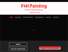 Tablet Screenshot of fhpaintpro.com